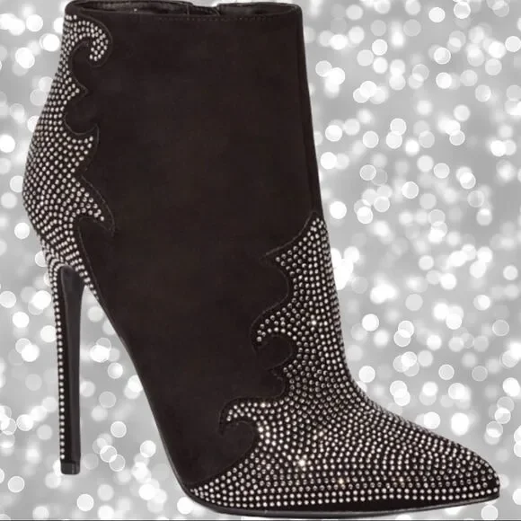 Just Fab beautiful  black 5” stilettos Nwot - Picture 6 of 13